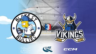 Blake St Bullies v Vikings  Div 3  5th November  IceHQ Rec League ice hockey [upl. by Sedecram]