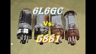 GE 6L6GC vs TUNG SOL 5881 Vintage Tube Comparison You make the call [upl. by Oludoet551]