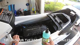 Cleaning Jet Ski Engine Compartment [upl. by Dann]