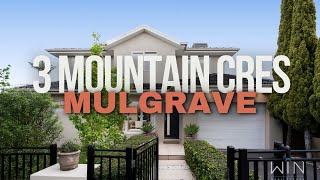 Property Video  3 Mountain Crescent Mulgrave with Vivienne Zhang [upl. by Yanrahc]