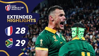 The greatest match EVER  France v South Africa  Rugby World Cup 2023 Extended Highlights [upl. by Icram390]