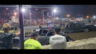 2024 Shenandoah County fair demolitionderby full size V8 mods [upl. by Zealand]