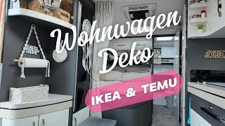 Dekoration im Wohnwagen amp Wohnmobil  DIY  Ikea amp Temu DekoIdeen [upl. by Malissia536]