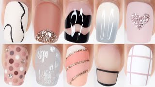 Nails Design Ideas 2024 Summer Black Pink and White  Nail Art Trends [upl. by Minne]