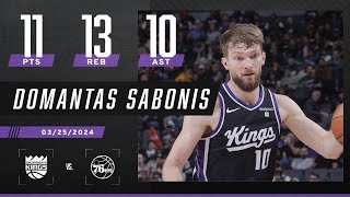 DOMANTAS SABONIS BREAKS ALLTIME NBA DOUBLEDOUBLE RECORD 🔥 [upl. by Aneryc663]