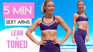 GET LEAN and TONED PILATES ARMS 💪💕 5 Minute Arm Workout to LOSE ARM FAT [upl. by Efioa500]