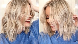 HOW TO EASY WAVES TUTORIAL  Short to Medium Length Hair [upl. by Loesceke]