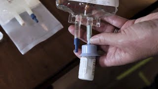 How To Administer IV Medication Using Gravity Infusion  Sutter Infusion Pharmacy Services [upl. by Nuli]