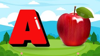 ABC Phonic Song  Toddler Learning Video Songs quotA for Apple Nursery Rhymesquot Alphabet Song for kids [upl. by Ardnad]