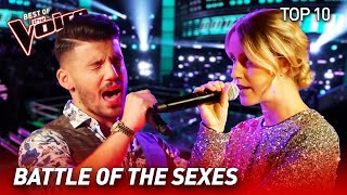 TOP 10  BOYGIRL DUETS in The Voice [upl. by Stefanac]