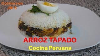 ARROZ TAPADO  RECETAS  COCINA PERUANA [upl. by Atahs789]