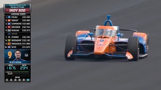 Scott Dixons Pole Run  2022 Indy 500 [upl. by Yrokcaz]