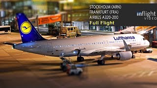 Lufthansa Full Flight  Stockholm Arlanda to Frankfurt  Airbus A320 [upl. by Orgalim]