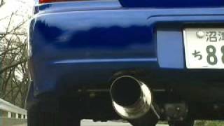 HKS HiPower Exhaust for the Subaru WRX  STi 00 sound clip [upl. by Sadnalor]