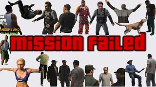 GTA V Strangers and Freaks Mission Failed Compilation part 5 [upl. by Daggett]