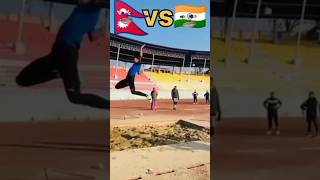 Nepal🇳🇵vsIndia 🇮🇳long jumpcompetition 💪😈shorts youtubeshorts power longjump competition [upl. by Riana846]