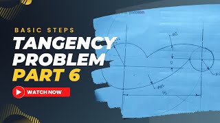 TANGENCY PROBLEMS IN TECHNICAL DRAWING [upl. by Leuneb]