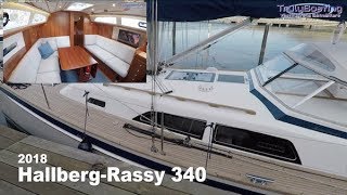 Hallberg Rassy 340 2018  Complete Tour inside and outside [upl. by Onidranreb]