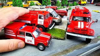 🚒 Пожарные машины едут в пожарную часть Про машинки [upl. by Blanche]