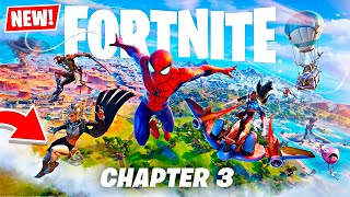 NEW FORTNITE CHAPTER 3 BATTLE PASS New Map Gameplay Fortnite SpiderMan Battle Pass [upl. by Eimmac899]