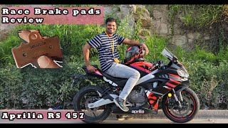 Race Brake Pads Review  Aprilia Official Accessorie  RS 457 brembo rs457 superbike [upl. by Samanthia]