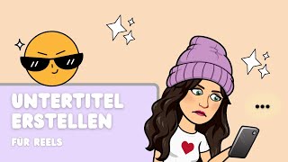 Untertitel erstellen 🤳für dein Instagram Reel kurze Anleitung  Instagramtipp [upl. by Llecrad]