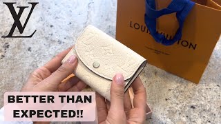 Louis Vuitton  ROSALIE Coin Purse  The hunt for the BEST card case SLG  The Fashion Try On [upl. by Acino]