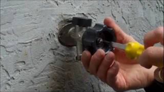 Mansfield Style Hydrant Repair Video  Leaking Behind the Handle [upl. by Annig]