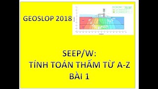 SeepW 40 PHÚT ĐỂ TÍNH TOÁN THẤM QUA NỀN CỐNG TỪ AZ BÀI 1 Geostudio 2018 [upl. by Rillis]