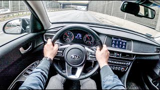 Kia Optima 16 TGDI 180 HP  POV Test Drive 467 Joe Black [upl. by Allit6]