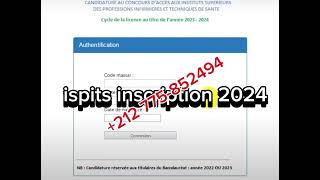 inscription ispits 2024 طريقة التسجيل [upl. by Natika]