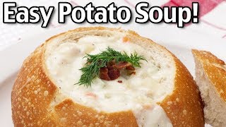 Easy Potato Soup Recipe  How To Make Potato Soup [upl. by Sverre]