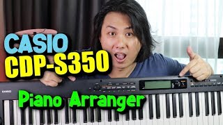 CASIO CDPS350 Arranger Piano Keyboard Review amp Demo Tones amp Rhythms [upl. by Ecilahs]