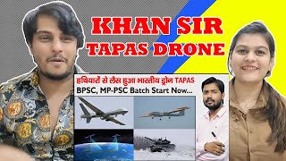 TAPAS Drone  Rustom 2 Drone  Bangalore Air Show 2023  DRDO Drone  Khan Sir New Video reaction [upl. by Friend]