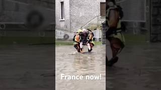 France today Rivers overflowed their banks washing away countries Europe is drowning [upl. by Inalial973]