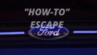 2013 Ford Escape Maintenance Schedule HOW TO ESCAPE [upl. by Fatsug]