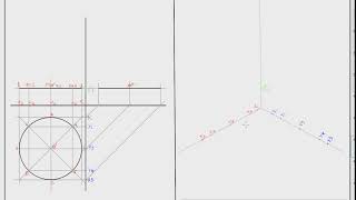 Assonometria isometrica di una circonferenza parallela al PO [upl. by Cerallua]