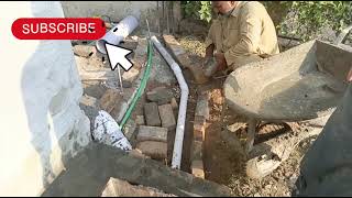 6Inch Main Sewage Line Installation with Bathroom amp Kitchen Fittings  Reinforced Concrete Manholes [upl. by Oilla443]