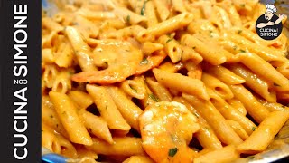 Ricetta della Pasta con crema di Gamberoni come al ristorante stellato [upl. by Ajnek495]