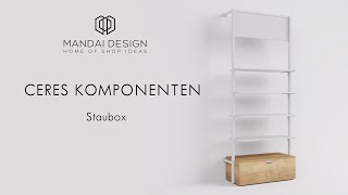 Komponenten für Ladenbausystem Ceres  Staubox [upl. by Yl629]