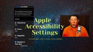 Apple Accessibility Settings for low vision [upl. by Thea]