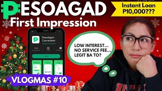 PesoAgad Instant Loan App First Impresssion  APPROVED PERO HINDI KO SYA TINULOY [upl. by Cormier]