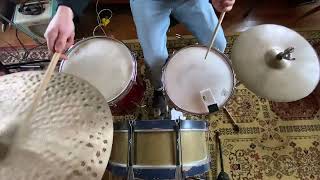 Kentville Kangaroo Hide drums heads Floor tom and Snare [upl. by Ahsimac809]