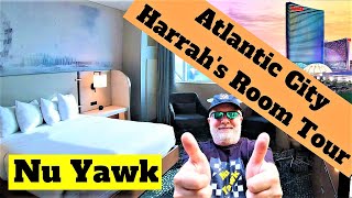 🟡 Atlantic City  Harrahs Hotel amp Casino Water Tower Room Tour Clean Comfortable amp Renovated [upl. by Ak580]