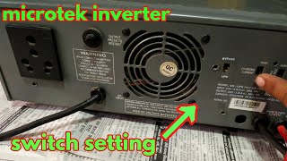 microtek inverter switch settingजाने सबकुछ हिंदी में [upl. by Annawit]