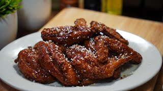 HONEY GARLIC CHICKEN WINGS  EASY RECIPE [upl. by Eirotal]