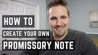 How to Create A Promissory Note [upl. by Akilegna37]