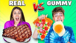 Real vs Gummy food Challenge [upl. by Patrick932]