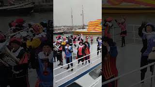 Sinterklaas arriveerde in Enkhuizen 🇳🇱 subscribe netherlands [upl. by Nadabus994]