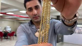 Miami Cuban Link Chain Semi Hollow 14K Yellow Gold [upl. by Lladnar]